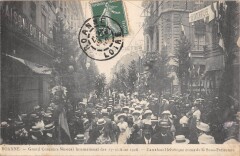 Roanne - Gd Concours Musical 1908 - Carrefour Helvetique Et Rue De La Sou à Roanne