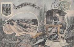 Souvenir De Laigle - La Gare - Train -
													61 Orne
												