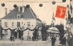 Chatillon Sur Indre - Fete Du 25 Septembre 1910 - La Gendarmerie Et Son A