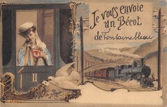 Je Vous Envoie Un Becot De Fontainebleau - Train à Fontainebleau