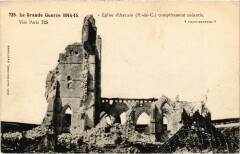 Ablain-Saint-Nazaire Eglise Guerre à Ablain-Saint-Nazaire