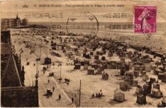 Berck-Plage vue générale de la Plage à Berck