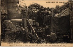 Carency maison en ruines Guerre à Carency