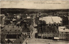 Hesdin vue générale prise du Beffroi à Hesdin