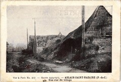 Ablain-Saint-Nazaire une rue Guerre à Ablain-Saint-Nazaire