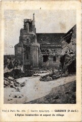 Carency Eglise Guerre à Carency