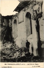 Foncquevillers Eglise Ruines Guerre -
																					62111 Foncquevillers
																			