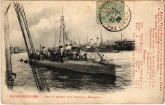 Boulogne-sur-Mer destroyer Durandal à Boulogne-sur-Mer
