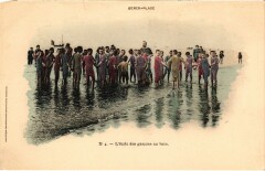 Berck-Plage Ecole des garcons au bain à Berck