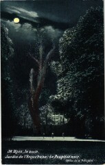 Dijon Jardin de l'Arquebuse la nuit à Dijon