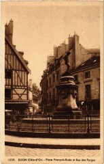 Dijon Place Francois Rude et Rue des Forges à Dijon