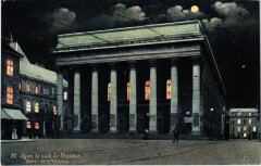 Dijon Le Theatre la nuit à Dijon