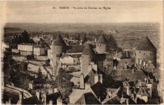 Semur vue prise du Clocher de l'Eglise