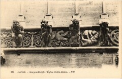 Dijon Gargouilles de Notre Dame à Dijon