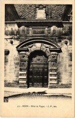 Carte postale ancienne Dijon - Hotel de Vogue
                                                                     à Dijon
                                