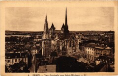 Dijon vue generale vers Saint-Benigne à Dijon