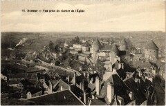 Semur vue prise du Clocher de l'Eglise