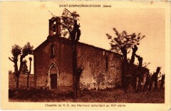 Saint-Symphorien-d'Ozon Chapelle de Notre-Dame des Mariniers -
													38 Isère
												