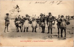 Ile d'Oléron Groupe de pecheurs