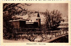 Chateau de Aix sous la neige