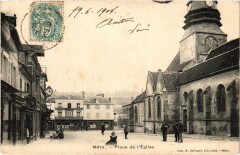 Méru Place de l'Eglise à Méru