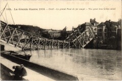Creil Pont de Fer Guerre à Creil