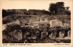 Ruines de Champlieu Les Bains et le Théatre