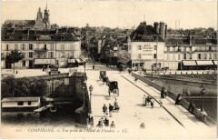 Compiegne Vue prise de l'hotel de Flandre