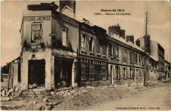 Creil Maisons bombardées Guerre à Creil