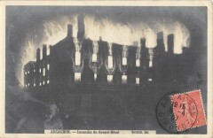 Arcachon / Incendie Du Grand Hotel à Arcachon