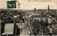 Dijon Vue Generale prise de l'Eglise France à Dijon