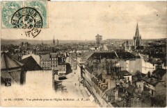 Dijon Vue Generale prise de la l'Eglise France à Dijon