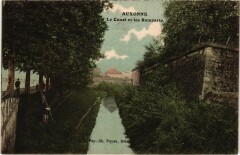 Auxonne Le Canal et les Remaprts France à Auxonne