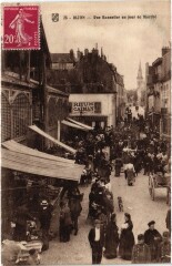 Dijon Rue Bannelier un jour de Marche France à Dijon