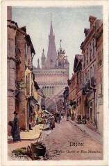 Dijon Notre Dame et rue Musette France à Dijon