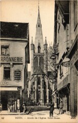 Abside de l'Eglise Notre Dame à Dijon