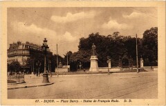 Dijon Place Darcy, statue de Francois Rude France à Dijon