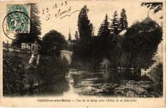 Chatillon-sur-Seine Vue de la Seine pres l'Hotel France