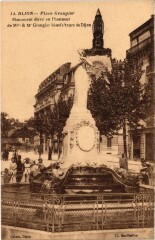 Dijon Place Grangier Monument eleve en l'honneur France à Dijon