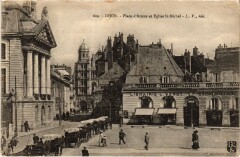 Dijon Place d'Armes et Eglise Saint-Michel France à Dijon