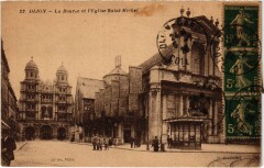 Dijon La Bourse et l'Eglise Saint-Michel France à Dijon