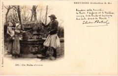 Folklore un puits Bretagne