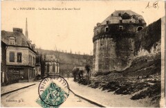 Fougeres Rue du Chateau et Tour raoul