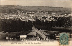 Mantes-la-Jolie Vue de la Tour Saint-Maclou à Mantes-la-Jolie