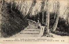 Chevreuse La Montee du Chateau de la Madeleine à Chevreuse