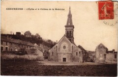 Chevreuse L'Eglise et la Chateau de la Madeleine à Chevreuse