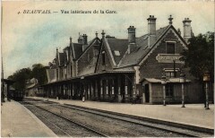 Beauvais La Gare vue interieur Railway à Beauvais