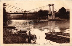 Précy-sur-OIse Oise et le Pont à Précy-sur-Oise