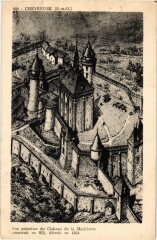 Chevreuse Vue Primitive du Chateau de la Madeleine - 1624 à Chevreuse