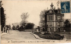Maisons-Laffitte La Place de la Gare et l'Hotel de Paris à Maisons-Laffitte